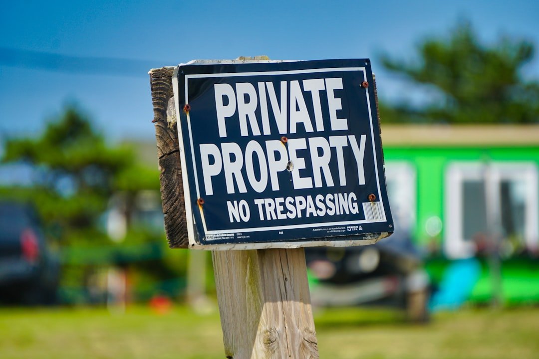 services-04 Private property, no trespassing sign in Rodanthe, North Carolina.